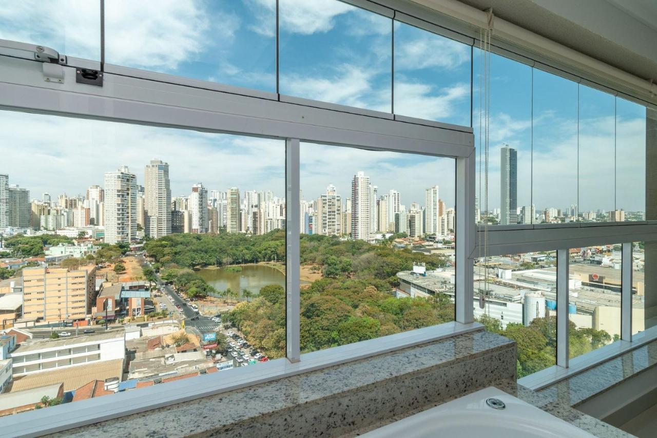 جويانيا Apartamento De 1 Quarto Com Vista Para O Parque Vaca Brava E Com Jacuzzi No Setor Bueno - El1802 المظهر الخارجي الصورة